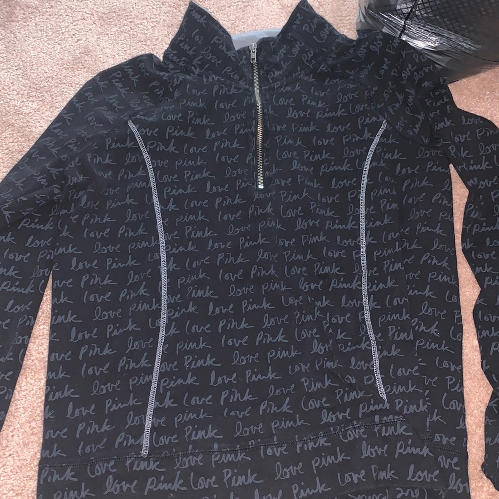 quarter zip- pink